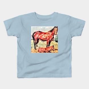 Mare and foal 1 Kids T-Shirt